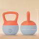 SPORTNOW Soft Kettlebell, 10kg Kettle Bell with Non-Slip Handle for Home Gym Weight Lifting and Strength Training, Orange and Gr