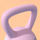 SPORTNOW Soft Kettlebell, 10kg Kettle Bell with Non-Slip Handle for Home Gym Weight Lifting and Strength Training, Purple and Gr