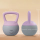 SPORTNOW Soft Kettlebell, 10kg Kettle Bell with Non-Slip Handle for Home Gym Weight Lifting and Strength Training, Purple and Gr