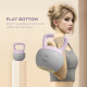 SPORTNOW Soft Kettlebell, 10kg Kettle Bell with Non-Slip Handle for Home Gym Weight Lifting and Strength Training, Purple and Gr