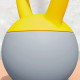 SPORTNOW Soft Kettlebell, 10kg Kettle Bell with Non-Slip Handle for Home Gym Weight Lifting and Strength Training, Yellow and Gr