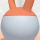 SPORTNOW Soft Kettlebell, 4kg Kettle Bell with Non-Slip Handle for Home Gym Weight Lifting and Strength Training, Orange and Gre