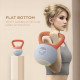 SPORTNOW Soft Kettlebell, 4kg Kettle Bell with Non-Slip Handle for Home Gym Weight Lifting and Strength Training, Orange and Gre