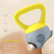 SPORTNOW Soft Kettlebell, 4kg Kettle Bell with Non-Slip Handle for Home Gym Weight Lifting and Strength Training, Yellow and Gre