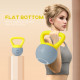 SPORTNOW Soft Kettlebell, 4kg Kettle Bell with Non-Slip Handle for Home Gym Weight Lifting and Strength Training, Yellow and Gre