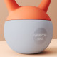 SPORTNOW Soft Kettlebell, 6kg Kettle Bell with Non-Slip Handle for Home Gym Weight Lifting and Strength Training, Orange and Gre