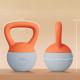 SPORTNOW Soft Kettlebell, 6kg Kettle Bell with Non-Slip Handle for Home Gym Weight Lifting and Strength Training, Orange and Gre