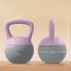 SPORTNOW Soft Kettlebell, 6kg Kettle Bell with Non-Slip Handle for Home Gym Weight Lifting and Strength Training, Purple and Gre