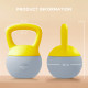 SPORTNOW Soft Kettlebell, 6kg Kettle Bell with Non-Slip Handle for Home Gym Weight Lifting and Strength Training, Yellow and Gre