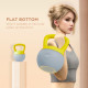 SPORTNOW Soft Kettlebell, 6kg Kettle Bell with Non-Slip Handle for Home Gym Weight Lifting and Strength Training, Yellow and Gre