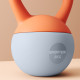 SPORTNOW Soft Kettlebell, 8kg Kettle Bell with Non-Slip Handle for Home Gym Weight Lifting and Strength Training, Orange and Gre