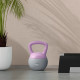 SPORTNOW Soft Kettlebell, 8kg Kettle Bell with Non-Slip Handle for Home Gym Weight Lifting and Strength Training, Purple and Gre