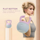 SPORTNOW Soft Kettlebell, 8kg Kettle Bell with Non-Slip Handle for Home Gym Weight Lifting and Strength Training, Purple and Gre