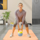 SPORTNOW Soft Kettlebell, 8kg Kettle Bell with Non-Slip Handle for Home Gym Weight Lifting and Strength Training, Yellow and Gre