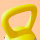 SPORTNOW Soft Kettlebell, 8kg Kettle Bell with Non-Slip Handle for Home Gym Weight Lifting and Strength Training, Yellow and Gre