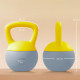 SPORTNOW Soft Kettlebell, 8kg Kettle Bell with Non-Slip Handle for Home Gym Weight Lifting and Strength Training, Yellow and Gre