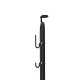 SPORTNOW Vertical &amp; Horizontal Bike Rack Bicycle Storage Stand with Adjustable Hooks, Fits 6&quot;-28&quot; and 700c Bikes