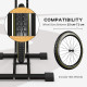 SPORTNOW Vertical &amp; Horizontal Bike Rack Bicycle Storage Stand with Adjustable Hooks, Fits 6&quot;-28&quot; and 700c Bikes