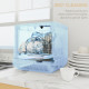 Table Top Dishwasher, Mini Countertop Dishwasher with Built-in 6L Water Tank, 6 Programs, Touch Control, LED Display, 4 Place Se
