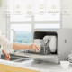 Table Top Dishwasher, Mini Countertop Dishwasher with Built-in 6L Water Tank, 6 Programs, Touch Control, LED Display, 4 Place Se