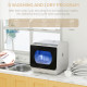Table Top Dishwasher, Mini Countertop Dishwasher with Built-in 6L Water Tank, 6 Programs, Touch Control, LED Display, 4 Place Se