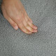 Teddy Fleece Storage Ottoman - Grey