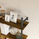 Three-Tier Floating Shelf - Brown/Black