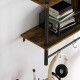 Three-Tier Floating Shelf - Brown/Black