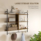 Three-Tier Floating Shelf - Brown/Black