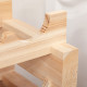 Three-Tier, 36 Bottle Wooden Wine Rack - Natural