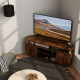 TV Unit Cabinet for TVs up to 55 Inches with Storage Shelves and Cupboard, Entertainment Centre for Living Room, Rustic Brown