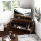 TV Unit Cabinet for TVs up to 55 Inches with Storage Shelves and Cupboard, Entertainment Centre for Living Room, Rustic Brown