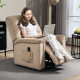 Velvet-Feel Electric Lift Recliner Chair - Brown