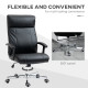 Vinsetto Massage Office Chair, PU Desk Chair with 6 Point Massage, High Back Computer Chair with Metal Legs, Thick Seat, Remote 
