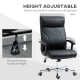 Vinsetto Massage Office Chair, PU Desk Chair with 6 Point Massage, High Back Computer Chair with Metal Legs, Thick Seat, Remote 