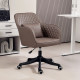 Vinsetto Microfiber Office Chair, Desk Chair, Makeup Vanity Chair with Massage Lumbar Pillow and Rolling Wheels for Bedroom and 