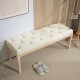 Vintage Wooden Bed End Bench - Cream White