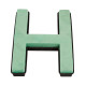 Oasis Letter H Naylorbase Frame - Black Base