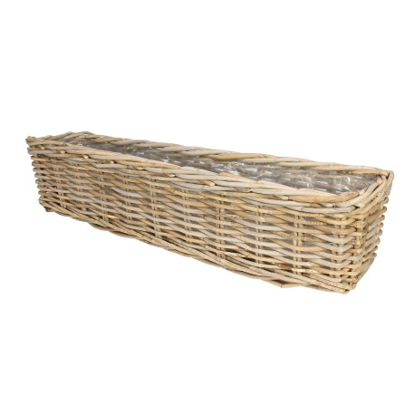 Natural Rectangular Trough Basket (80cm)