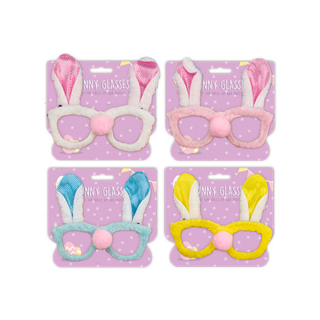 Easter Bunny Novelty Glasses (Assorted)