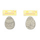 Pack of 2 Wooden Hanging Easter Eggs