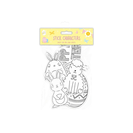 Pack of 5 Easter Stick Characters