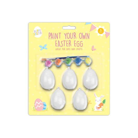 Pack of 5 Paint Your Own Egg Decoration