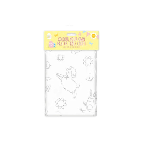Colour Your Own Easter Table Cloth