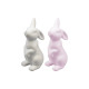Flocked Bunny Ornament