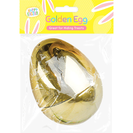 Large Golden Refillable Easter Egg