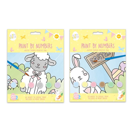 Easter Paint By Number Book with Paints