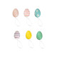Pack of 6 Hanging Printed Easter Eggs