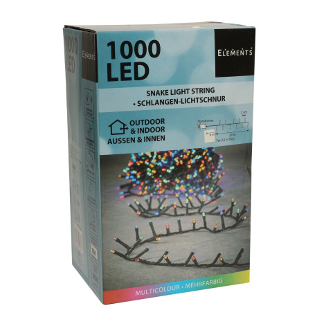 Multicolour Elements Snake Mains lights (2000cm)
