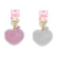 Mothers Day Heart Plush Keyring (Assorted)